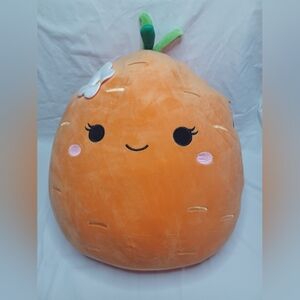 Squishmallows Orange Plush with Smiling Face